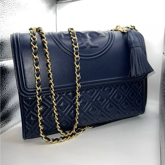 TORI BURCH NAVY BLUE
LARGE FLEMING - Picture 2 of 9